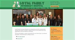 Desktop Screenshot of loyalfamilyvet.com