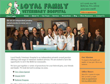 Tablet Screenshot of loyalfamilyvet.com